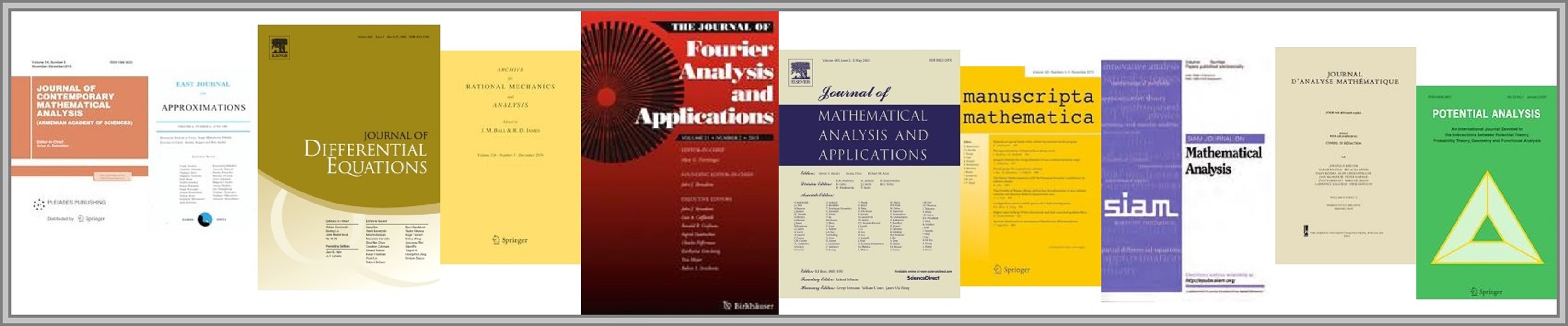 Covers of mathematical journals